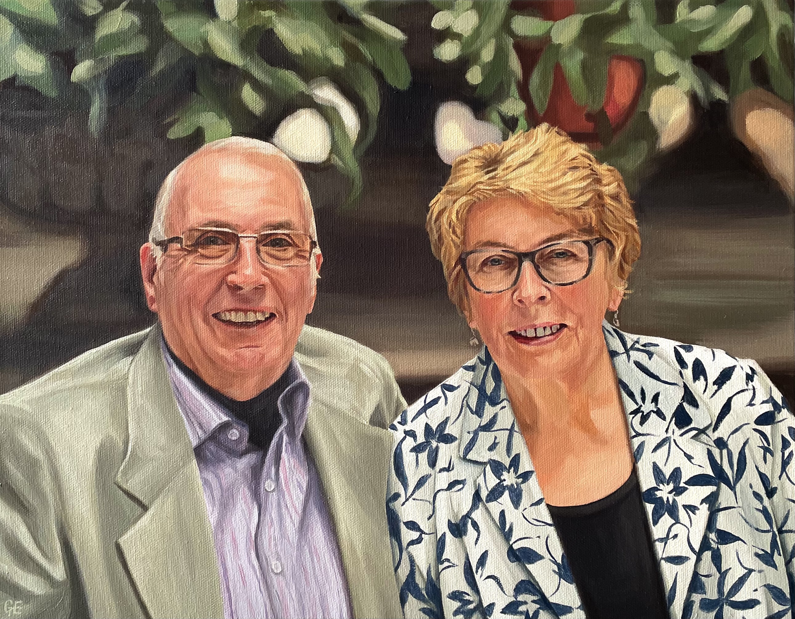 Annemarie and Tommy, oil on canvas