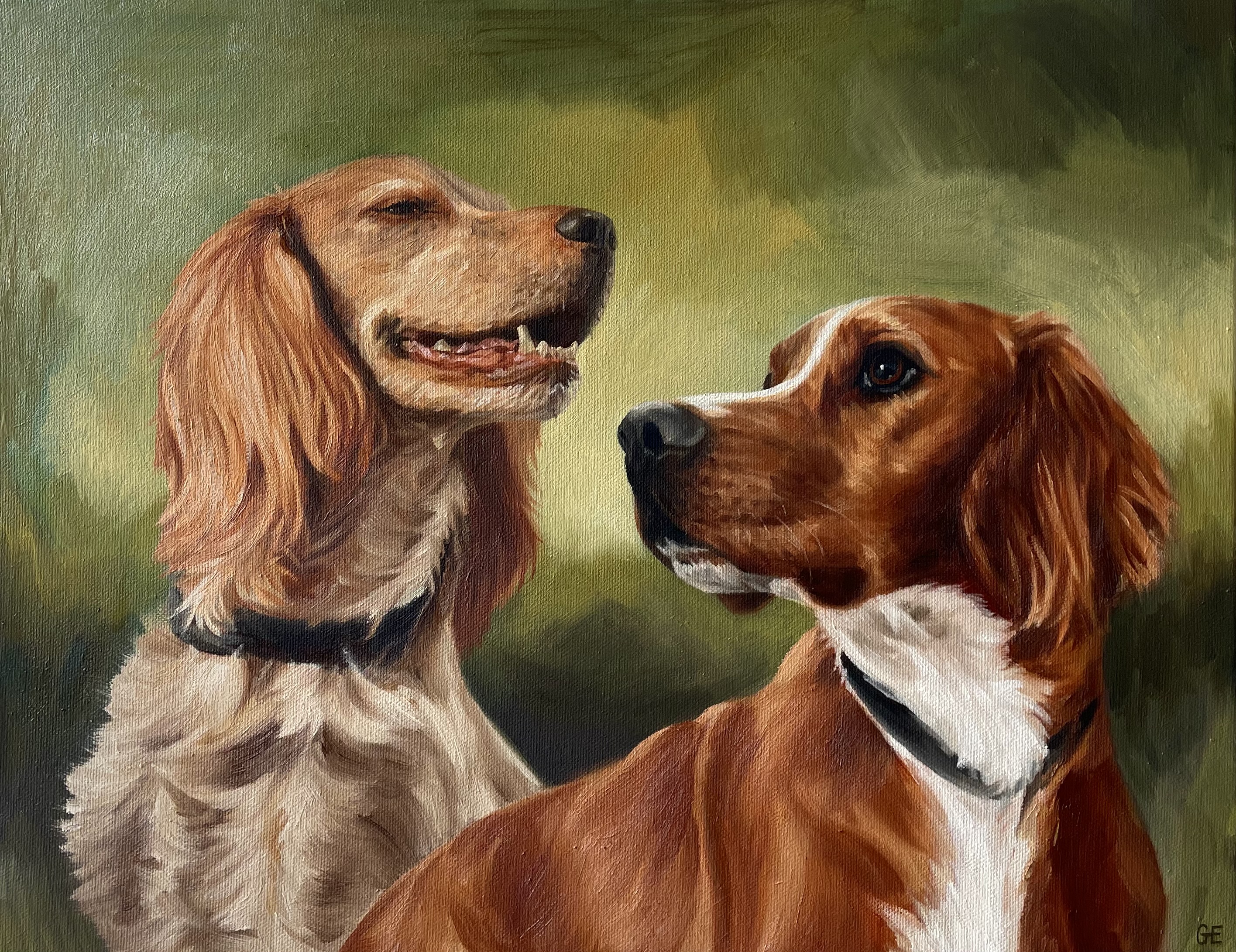 Sally and Danial, oil on canvas