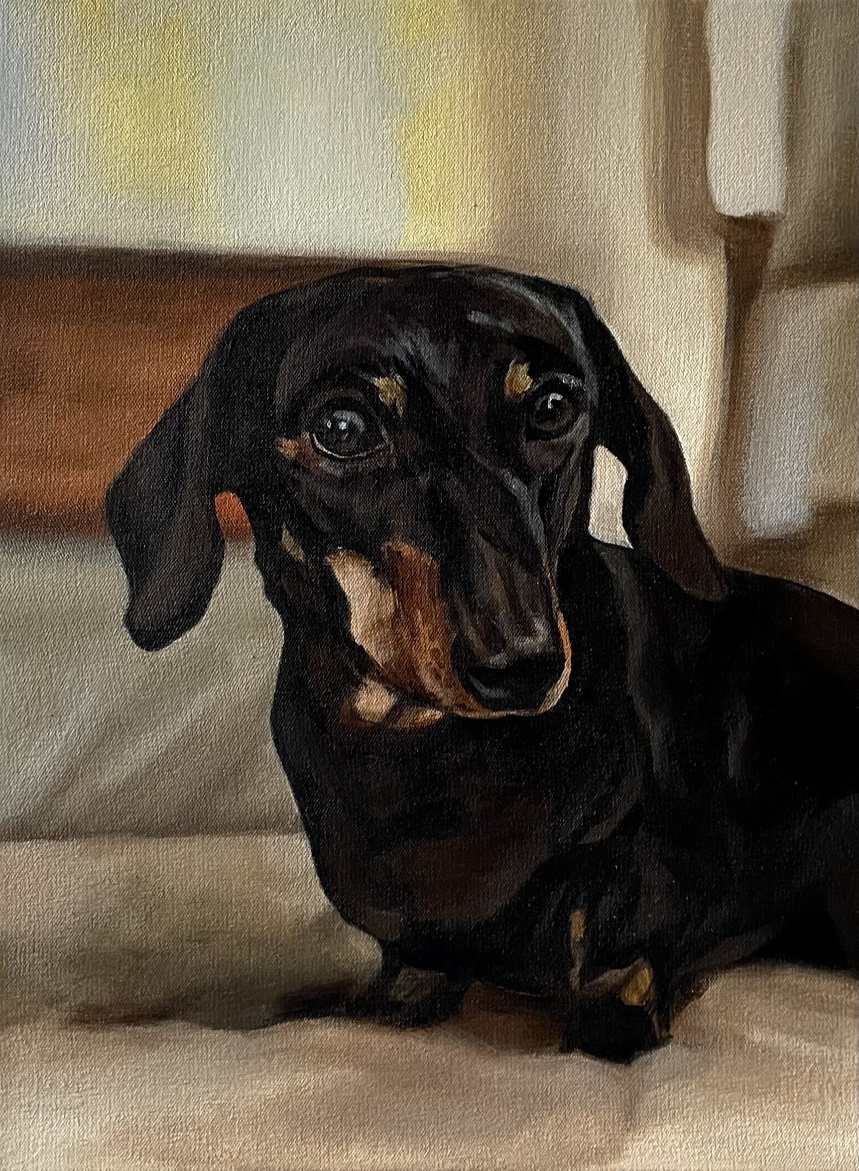 Violet, oil on canvas